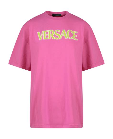 versace pink tshirt|women's gianni Versace t shirts.